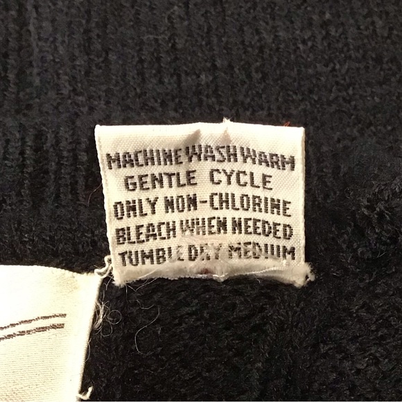 80s Vintage Options Womens Cable Knit Sweater Vest Size XL Sleeveless Button Up - Picture 15 of 16